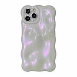 For iPhone 16 Pro Max Wave Bubbles TPU Phone Case(Glitter Pink)