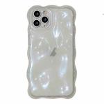 For iPhone 16 Pro Max Wave Bubbles TPU Phone Case(Clear Glitter Pink)
