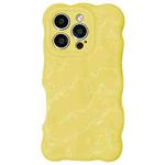 For iPhone 16 Pro Max Wave Bubbles TPU Phone Case(Baby Yellow)