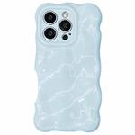 For iPhone 16 Pro Max Wave Bubbles TPU Phone Case(Baby Blue)