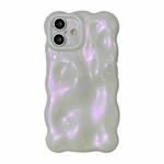 For iPhone 16 Plus Wave Bubbles TPU Phone Case(Glitter Pink)
