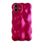 For iPhone 16 Wave Bubbles TPU Phone Case(Red)