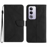 For OPPO A80 EU / A3 Pro Global Stitching Embossed Leather Phone Case(Black)