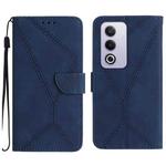 For OPPO A80 EU / A3 Pro Global Stitching Embossed Leather Phone Case(Blue)