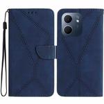 For OPPO A5x 4G Global / 5G Global Stitching Embossed Leather Phone Case(Blue)