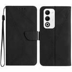 For OPPO A5 5G Global Stitching Embossed Leather Phone Case(Black)