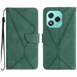 For Honor 400 Lite Stitching Embossed Leather Phone Case(Green)