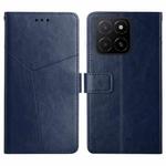 For Honor X5b 4G / X5b Plus 4G Y-shaped Pattern Flip Leather Phone Case(Blue)