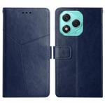 For Honor 400 Lite Y-shaped Pattern Flip Leather Phone Case(Blue)