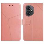 For Honor 400 Global 156.5mm Y-shaped Pattern Flip Leather Phone Case(Pink)