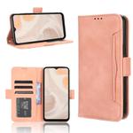 For Aiwa Phone B-2 JA3-SMP0602 Skin Feel Calf Texture Card Slots Leather Phone Case(Pink)