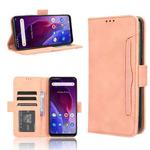 For Cubot P60 Skin Feel Calf Texture Card Slots Leather Phone Case(Pink)