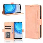 For Blackview A53 / A53 Pro Skin Feel Calf Texture Card Slots Leather Phone Case(Pink)