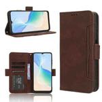 For Blackview Oscal C30 / C30 Pro Skin Feel Calf Texture Card Slots Leather Phone Case(Brown)