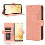 For Blackview Shark 8 / Oscal Tiger 12 Skin Feel Calf Texture Card Slots Leather Phone Case(Pink)