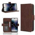 For Ulefone Note 16 Pro Skin Feel Calf Texture Card Slots Leather Phone Case(Brown)