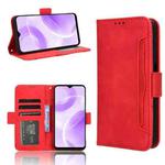 For Ulefone Note 15 Skin Feel Calf Texture Card Slots Leather Phone Case(Red)