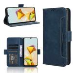 For ZTE Blade A73 5G Skin Feel Calf Texture Card Slots Leather Phone Case(Blue)