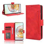 For ZTE nubia Z60 Ultra Skin Feel Calf Texture Card Slots Leather Phone Case(Red)