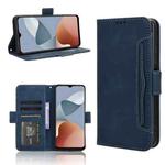 For ZTE Blade A54 Skin Feel Calf Texture Card Slots Leather Phone Case(Blue)