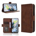 For ZTE Blade A75 4G Skin Feel Calf Texture Card Slots Leather Phone Case(Brown)