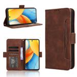 For ZTE Blade V60 Design Skin Feel Calf Texture Card Slots Leather Phone Case(Brown)