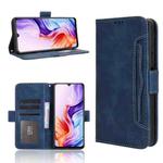 For ZTE Blade A76 5G Skin Feel Calf Texture Card Slots Leather Phone Case(Blue)