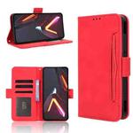 For ZTE nubia Neo 3 GT 5G Skin Feel Calf Texture Card Slots Leather Phone Case(Red)