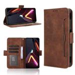 For ZTE nubia Neo 3 5G Skin Feel Calf Texture Card Slots Leather Phone Case(Brown)
