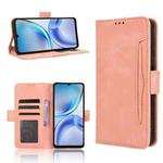 For ZTE Blade A36 4G Skin Feel Calf Texture Card Slots Leather Phone Case(Pink)