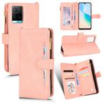 For vivo Y21 2021 / Y21s / Y33 Litchi Texture Zipper Leather Phone Case(Pink)