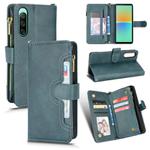 For Sony Xperia 10Ⅴ Litchi Texture Zipper Leather Phone Case(Green)