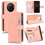 For Sharp Aquos R8 Pro / Leica Leitz Phone 3 Litchi Texture Zipper Leather Phone Case(Pink)