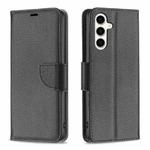 For Samsung Galaxy S23 FE 5G Litchi Texture Pure Color Flip Leather Phone Case(Black)
