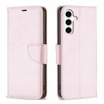 For Samsung Galaxy S23 FE 5G Litchi Texture Pure Color Flip Leather Phone Case(Rose Gold)