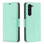 For Samsung Galaxy S24+ 5G Litchi Texture Pure Color Flip Leather Phone Case(Green)