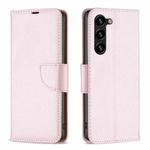 For Samsung Galaxy S24+ 5G Litchi Texture Pure Color Flip Leather Phone Case(Rose Gold)