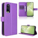 For OPPO K12X 5G / OnePlus Nord CE4 Lite 5G Diamond Texture Leather Phone Case(Purple)