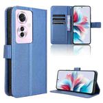 For OPPO Reno11 PJH110 Diamond Texture Leather Phone Case(Blue)