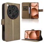For OPPO Find X8 Ultra 5G Diamond Texture Leather Phone Case(Brown)