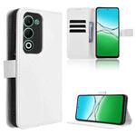 For OPPO A5 4G / 5G Global Diamond Texture Leather Phone Case(White)