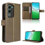 For OPPO A5 4G / 5G Global Diamond Texture Leather Phone Case(Brown)