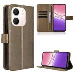 For OPPO A5x 4G / 5G Global Diamond Texture Leather Phone Case(Brown)