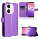 For OPPO A5x 4G / 5G Global Diamond Texture Leather Phone Case(Purple)