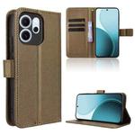 For OPPO Reno14 F 5G Diamond Texture Leather Phone Case(Brown)