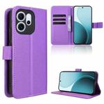 For OPPO Reno14 F 5G Diamond Texture Leather Phone Case(Purple)
