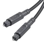 15m EMK OD4.0mm Square Port to Square Port Digital Audio Speaker Optical Fiber Connecting Cable(Silver Grey)