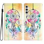 For Samsung Galaxy A25 5G Colored Drawing Leather Phone Case(Dream Catcher)