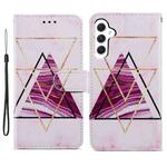 For Samsung Galaxy A25 5G Colored Drawing Leather Phone Case(Three-color Marble)