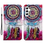 For Samsung Galaxy S23 FE 5G Colored Drawing Leather Phone Case(Dreamcatcher)